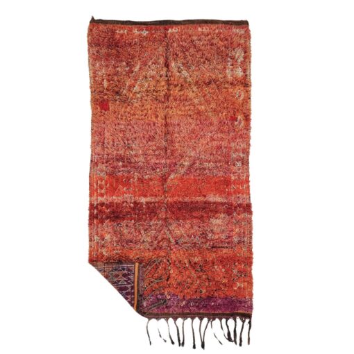 COME - Beni M'Guild Red And Purple Rug - Vintage Carpet 5x10