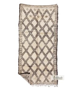 KAYS - Beni Ourain Cream Rug - Vintage Carpet 6x13