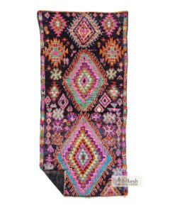 AMALOU - Purple And Rose Wool Rug - Vintage Carpet 6x13