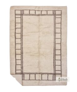 HAJRA – White And Gray Carpet – Beni Ourain Rug 8x12