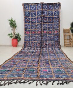 Alternative view of FATEEM - Blue Beni Ourain Rug - Vintage Carpet 6x17