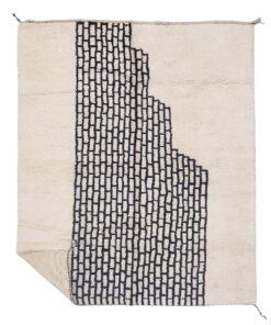 YURI – White And Black Carpet – Beni Ourain Rug 8x9