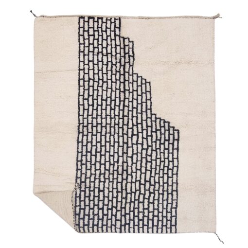 YURI – White And Black Carpet – Beni Ourain Rug 8x9