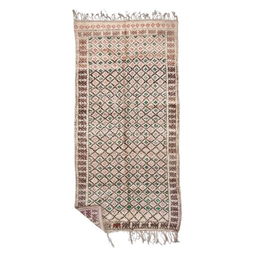 RAAFAT - Brownish Beni Ourain Rug - Vintage Carpet 6x12