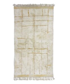 RABIYA – Off White Rug – Beni Mrirt Tufted Custom Rug Sizes