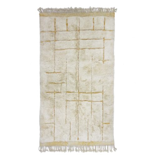 RABIYA – Off White Rug – Beni Mrirt Tufted Custom Rug Sizes
