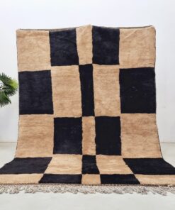 Alternative view of AALLOU – Brown And Black Rug – Beni Mrirt Custom Moroccan Shag Rug