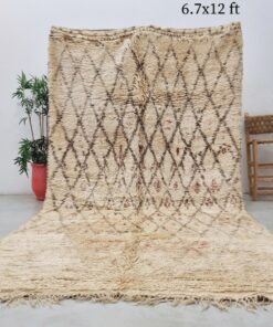 Alternative view of MAIKA - Vintage Beni Ourain Rug - Moroccan Vintage Carpet 6x12
