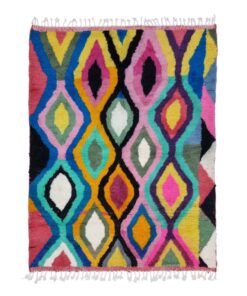 BISHA – Multicolor Rug – Berber Beni Ourain Funky Custom Rugs