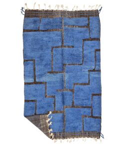JILAL – Blue Rug – Moroccan Beni Ourain Tufted Carpet