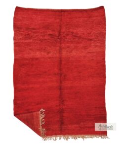 RMANA - Red Wool Rug - Vintage Carpet 6x9