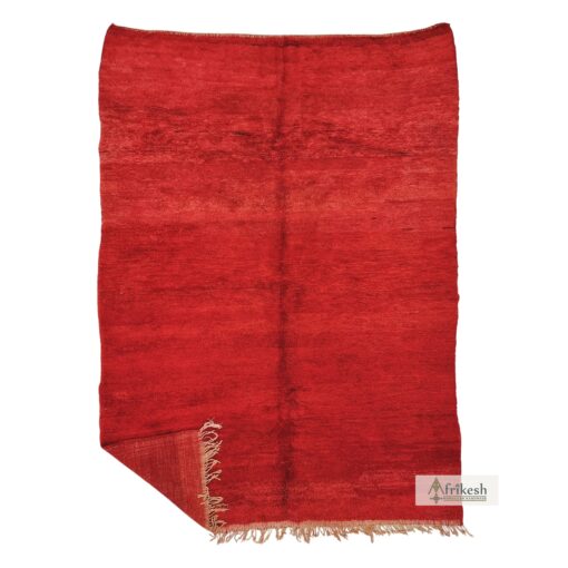 RMANA - Red Wool Rug - Vintage Carpet 6x9