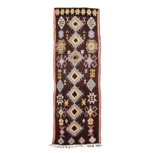 MARAM - Beni M'Guild Brown Rug - Vintage Carpet 5x15