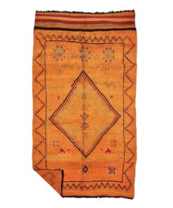 DAHAB - Sbai Orange Rug - Vintage Carpet 6x11