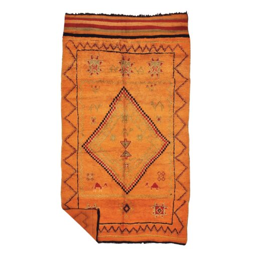 DAHAB - Sbai Orange Rug - Vintage Carpet 6x11