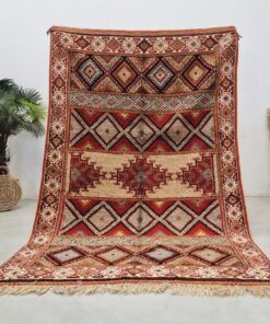 Alternative view of GHADA - Vintage Rug 5x8 - Taznakht Low Pile Moroccan Carpet