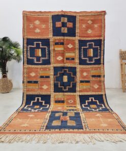 Alternative view of GAFIA - Vintage Taznakht Rug 5x8 - Faded Flat-weave Unique Rug