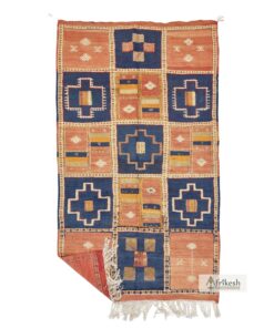 GAFIA - Vintage Taznakht Rug 5x8 - Faded Flat-weave Unique Rug
