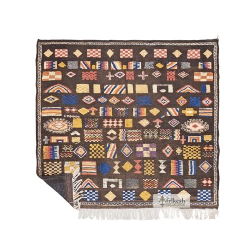 LAHFA - Brown Wool Rug - Taznakht Carpet 6x7