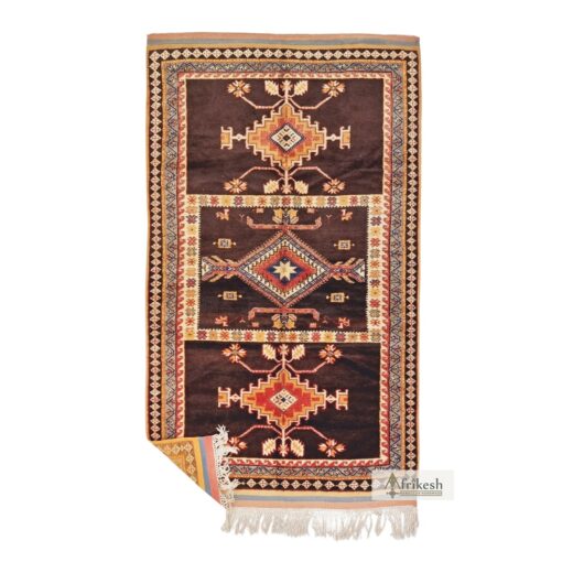 BARAR - Brown Wool Rug - Taznakht Carpet 5x9