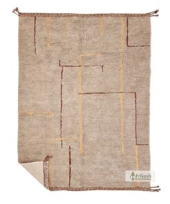 TIMZA – Brown Moroccan Rug - Beni Ourain Tufted Custom Rug Sizes