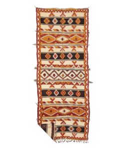 JAYA - Orange And Red Rug - Wool Taznakht Carpet 4x11