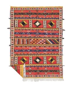 SODAR - Vintage Rug 5x6 - Red Taznakht Low Pile Carpet