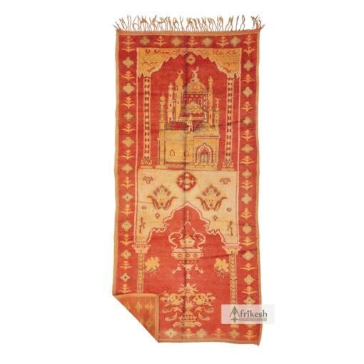 CHADA - Wool Red And Orange Rug - Taznakht Carpet 4x9