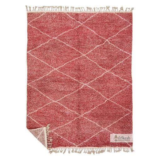 ASSAL – Beni Ourain Rug - Custom Moroccan Red Rug
