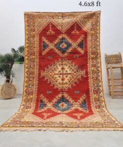 Alternative view of DARAN - Taznakht Rug 4x8 - Unique Gemoetric Sahara Rug