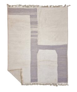 GHARAM – White And Gray Carpet – Beni Ourain Rug 8x10