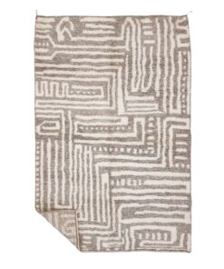 INES – Gray And White Carpet – Beni Ourain Rug 6x10