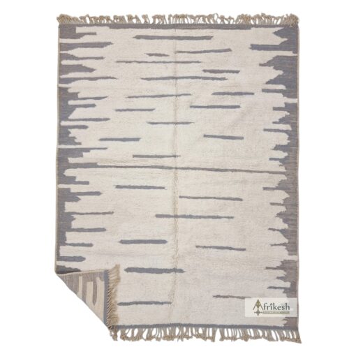 FILLA – White And Gray Rug - Beni Ourain Tufted Custom Rugs