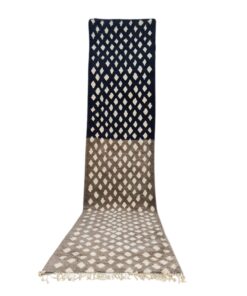 STAR - Brown And Blue Rug- Beni Mrirt Geometric Custom Rug