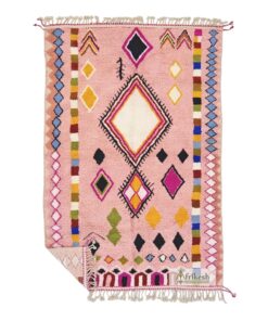RANDA – Beni Ourain Rug 8x10 - Artistic Berber Pink Rug