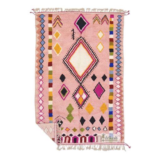 RANDA – Beni Ourain Rug 8x10 - Artistic Berber Pink Rug