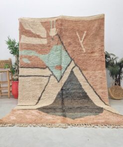 Alternative view of TOUDA - Brown Carpet - Boujaad Rug 6x9