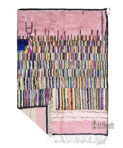 KHADIJA – Pink Rug – Berber Beni Mrirt Funky Custom Rug Sizes