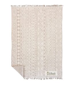 BAYAD – Moroccan White Rug -  Beni Ourain Tufted Custom Rug Sizes