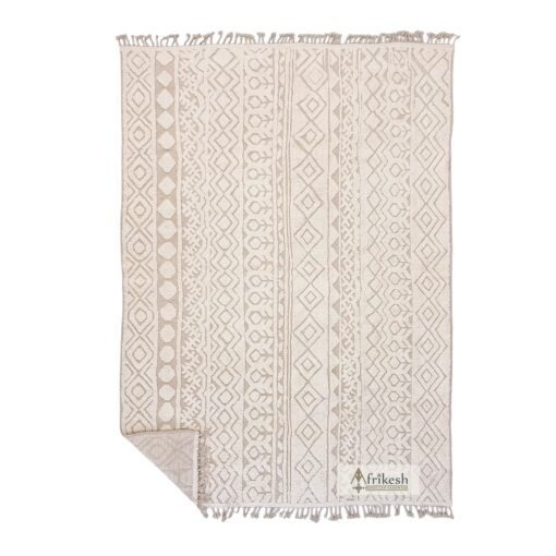 BAYAD – Moroccan White Rug -  Beni Ourain Tufted Custom Rug Sizes