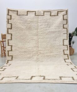 Alternative view of PAREY – Beni Ourain Rug – White Custom Sized Carpet