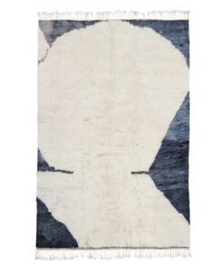NOUSA – White And Black Rug – Beni Mrirt Abstract Cutsom Rugs