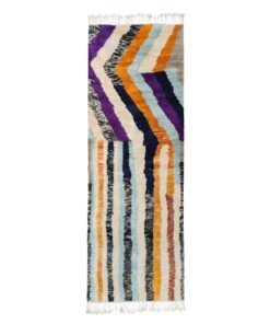 NAWAF - Mrirt Beni Rug 3x10 - Moroccan Striped Runner