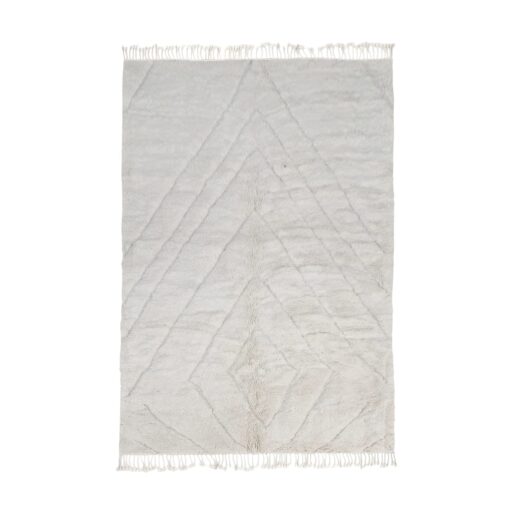 IDAR - White Rug - Moroccan Beni Mrirt Tufted Custom Rug Sizes