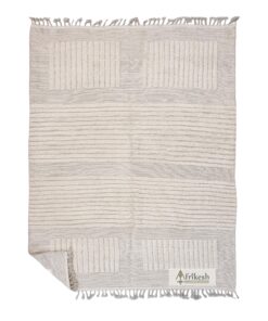 TAJ – White Carpet – Berber Beni Ourain Tufted Custom Rug Sizes