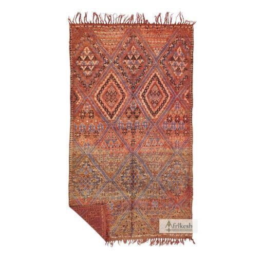 NARJISSE - Brown Rug - Berber Beni M'Guild Geometric Carpet 6x10