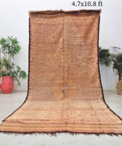 Alternative view of KAYAL - Faded Brown Rug - Wool Vintage Sbai Carpet 4x10