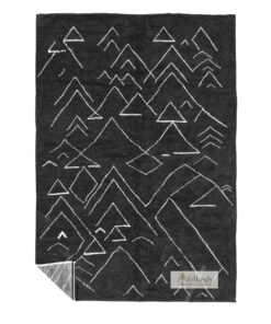 JAYLA – Beni Ourain Rug – Black Abstract Custom Size Rug