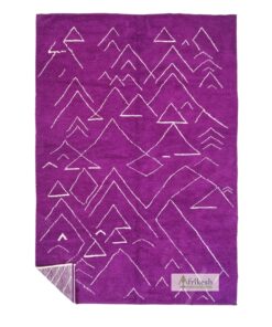 JAYLA – Moroccan Beni Ourain Abstract Rug – Custom Purple Rug