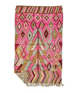 ZAHRIA - Boho Rug 5x9 - Pink Boujaad Moroccan Rug